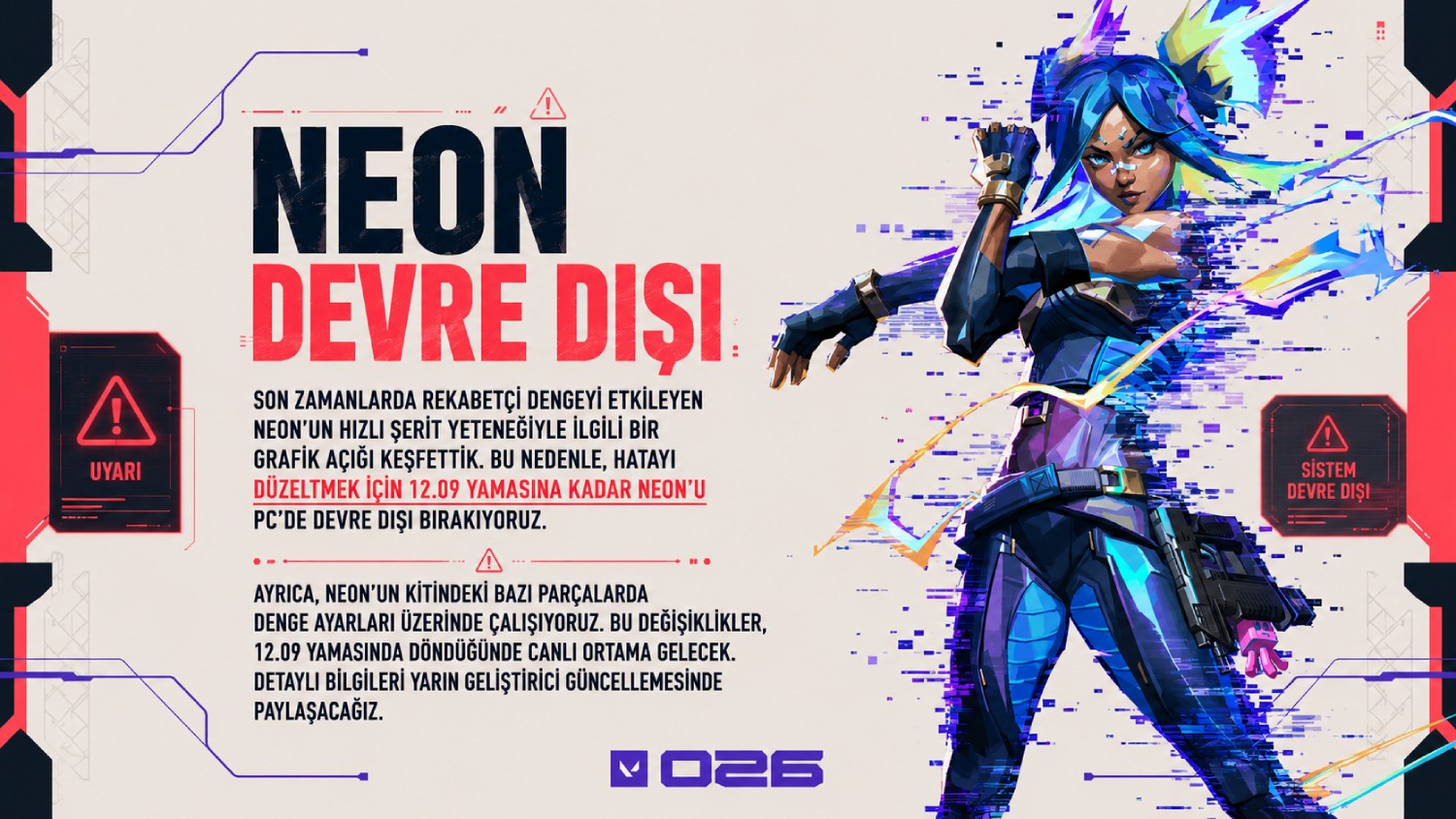 VALORANT’ta Şok Karar: Neon Geçici Olarak Oyundan Kaldırıldı!
