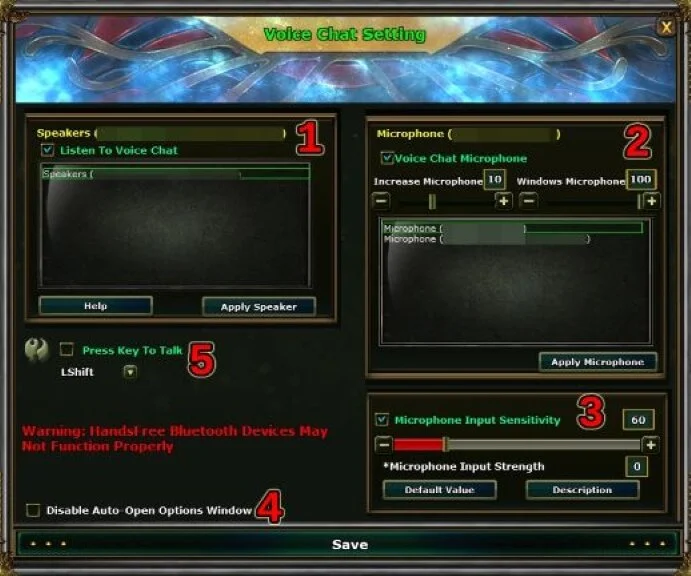 Voice Chat settings görseli