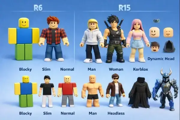 Roblox Karakterleri (2026): Güncel Avatar Türleri