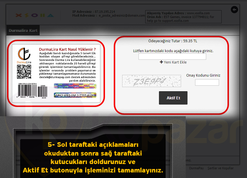Cabal Online E Coin yükleme adım 5: bakiyenin hesaba tanımlanması
