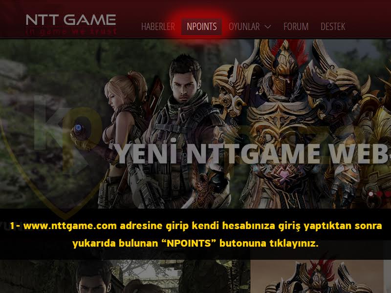 Knight Online Premium usage step 1