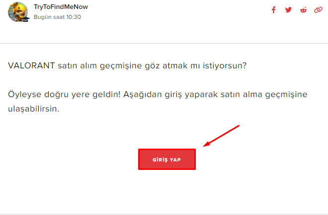 Valorant Satın Alma Geçmişi Görme
