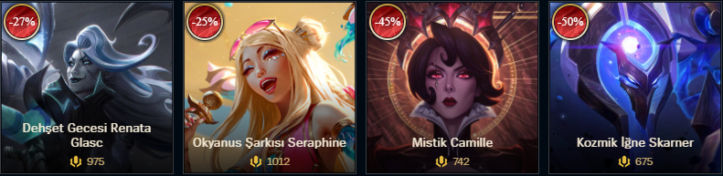 LoL Kostüm ve Şampiyon İndirimleri (7 Şubat - 13 Şubat)