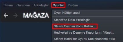 Steam Cüzdan Kodu kullanım adımı 1