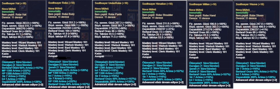+10 Robe Immo Sox Set (stat 100 )