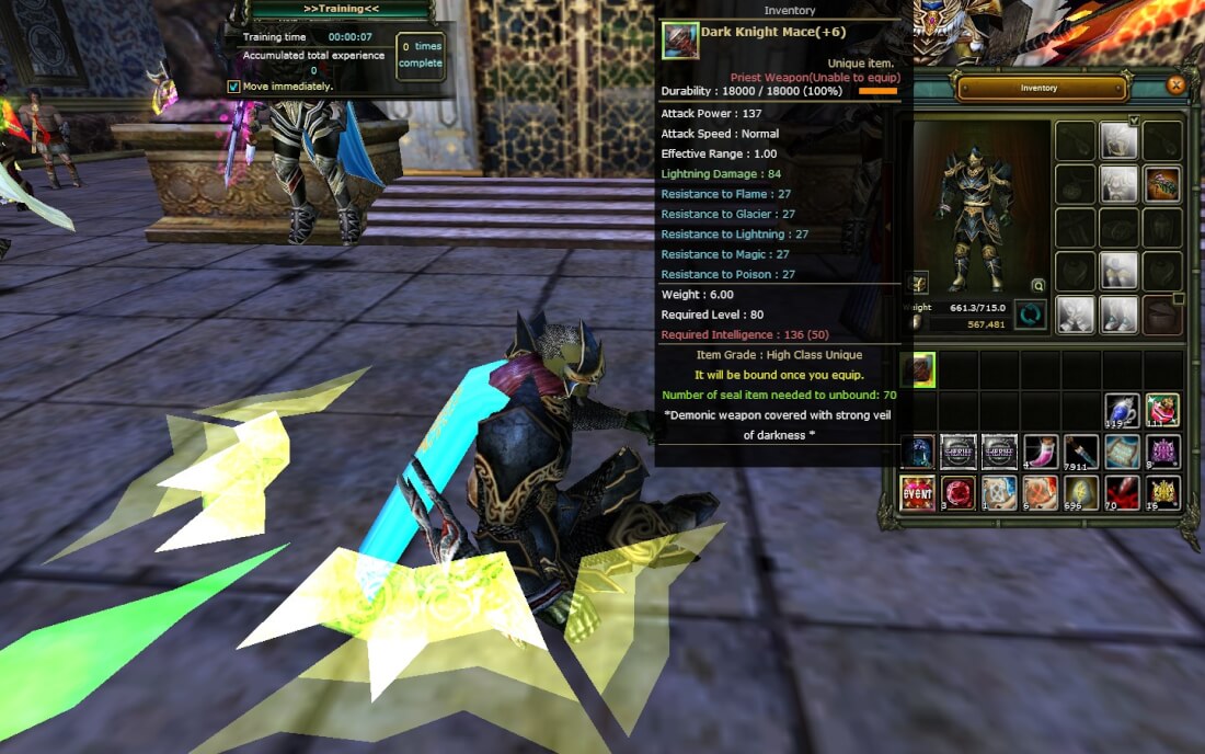 +6 Dark Knight Mace (dkm) Knight Server Destan104215