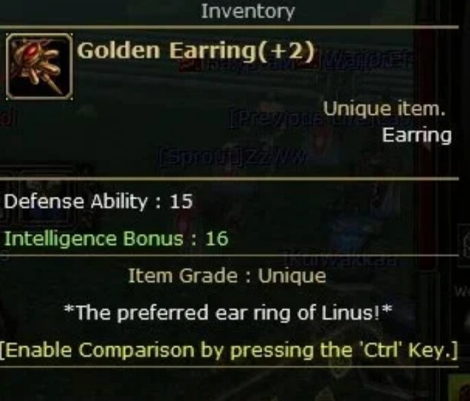 Dual +2 Golden Earring Knight Server Oreads93477