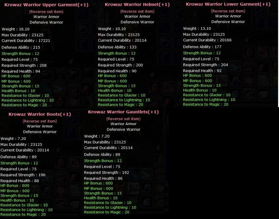 7 krowaz set #6287 | Kopazar