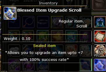 Blessed İtem Upgrade Scroll | Knight Server Destan - 21205