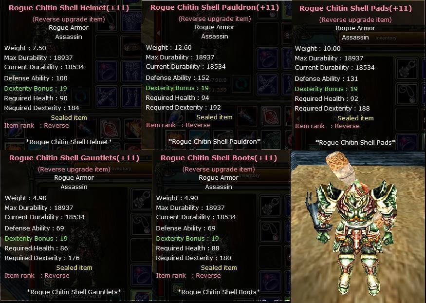Rogue Shells +11 Rev Rogue Shell Set | Knight Server Oreads-47412