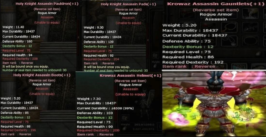 Rogue 2x Krowaz 3x Holy Set +1 Reb #58286 | Kopazar