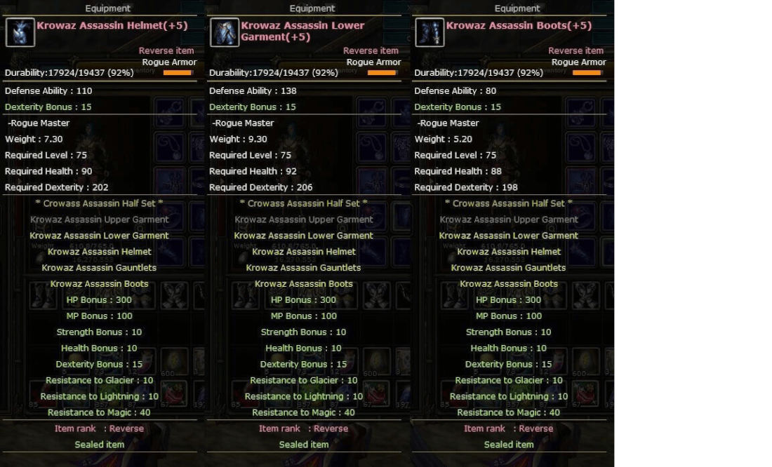8 Krowaz Set Rogue Hemen Teslim !! #117370 | Kopazar