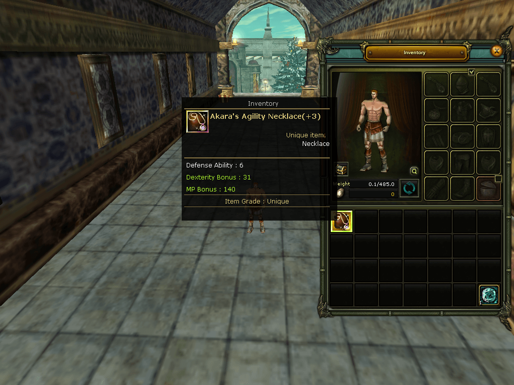 +3 Akara Agility Necklace (aod) Knight Server Ares136246