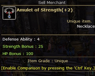 Amulet Of Str+2 Knight Server Altar-93545
