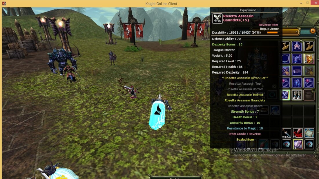 Rogue Kro Rosetta Buglu Set+8 | Knight Server Minark-98363