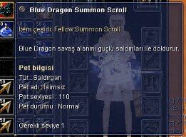 Wts Blue Draggon Summon Pett