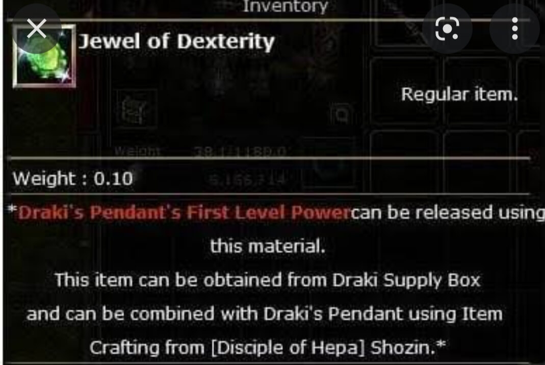 Jewel Of Dex Knight Server Dryads96587