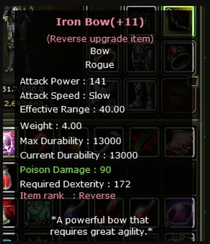 Iron Bow Reb +11 ( Guncel ) Knight Server Destan113062