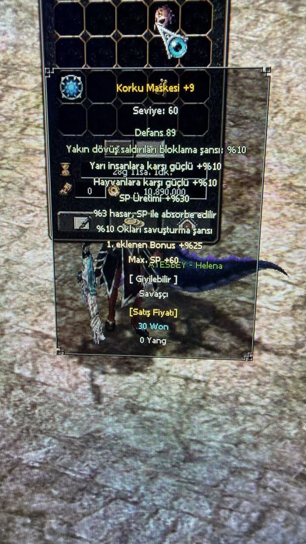 Korku Maskesi +9 7efsun En Elit Vslik (yari-blokaj-ok-vs)