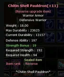 Warrio Shell Warrior Shell Set +11 | Knight Server Dryads-63086
